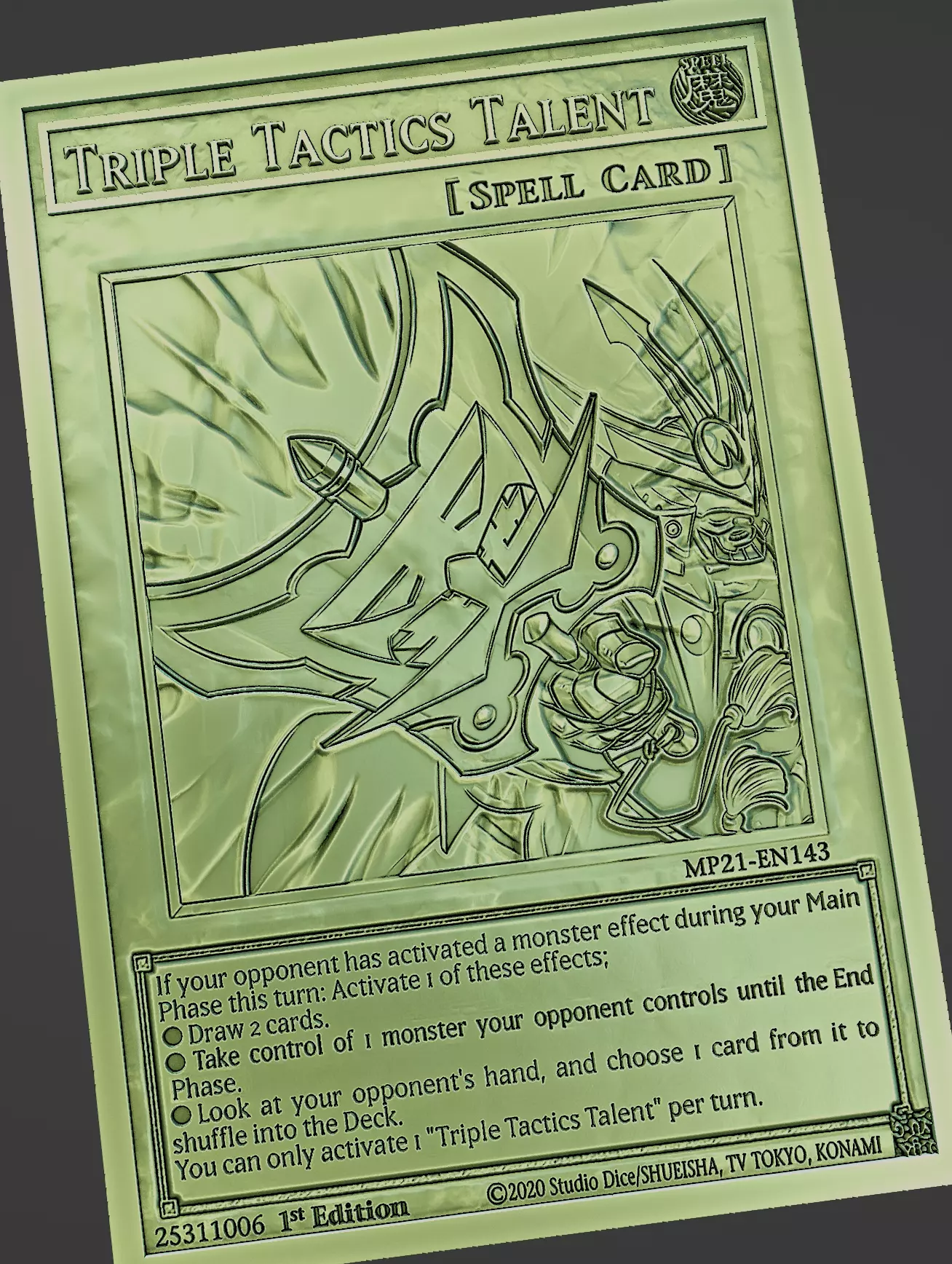 TRIPLE TACTICS TALENT - YUGIOH Free 3D print model