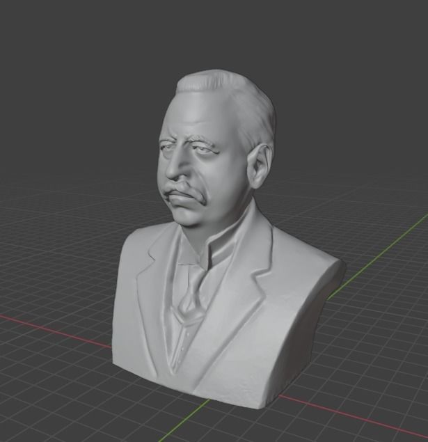 Benedetto Croce 3D print model_17