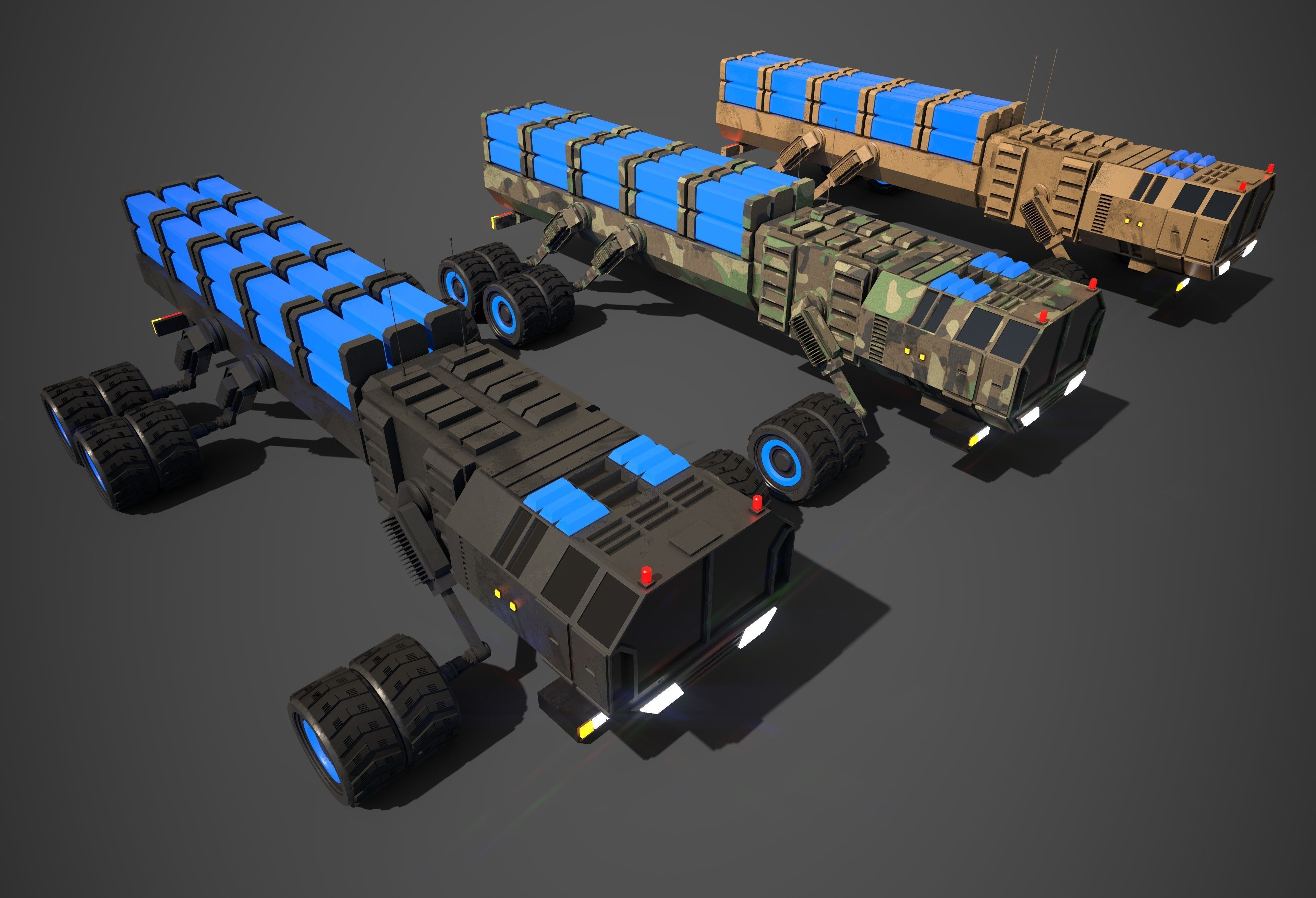 Rover Six Low-poly 3D model_2