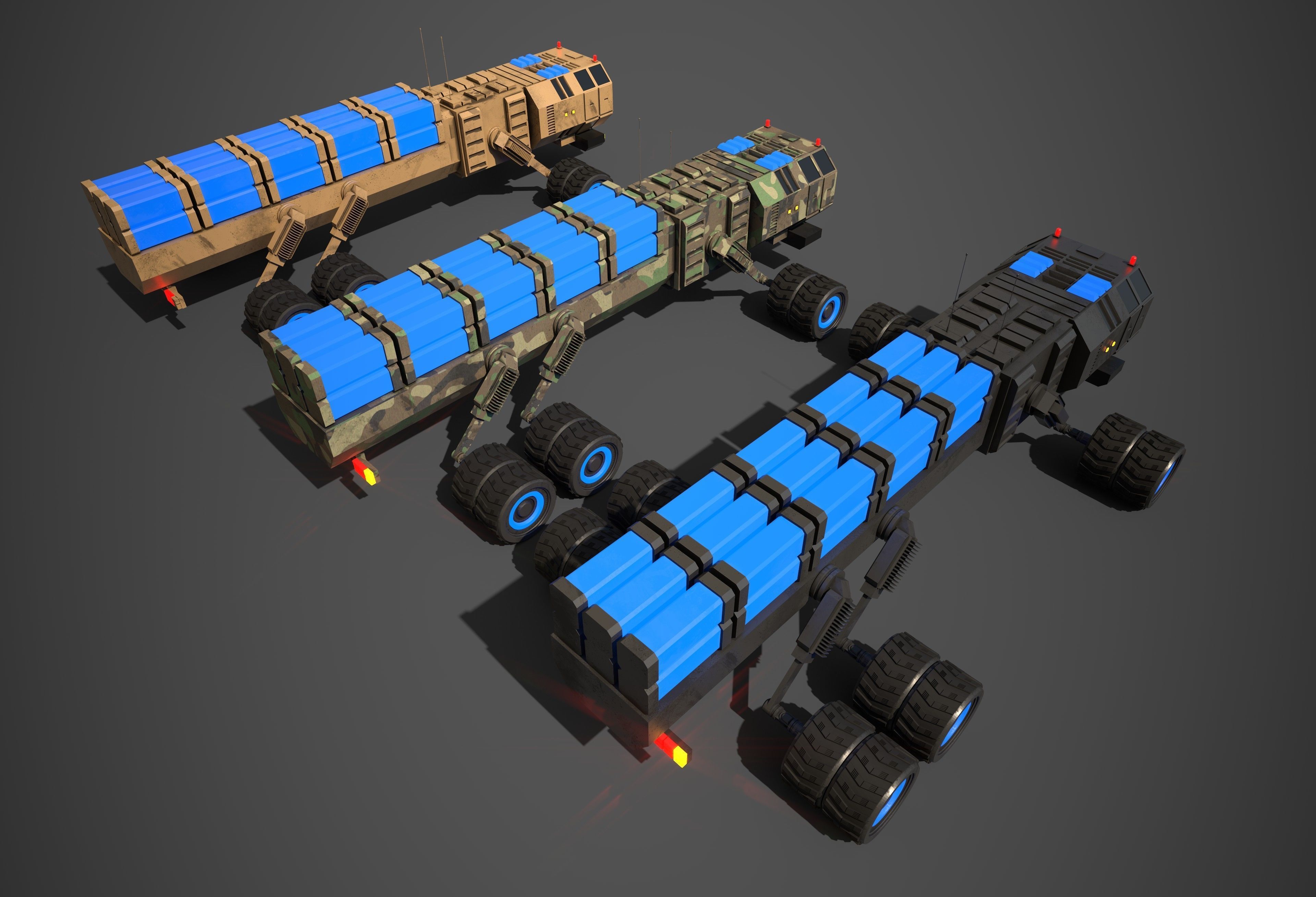 Rover Six Low-poly 3D model_4