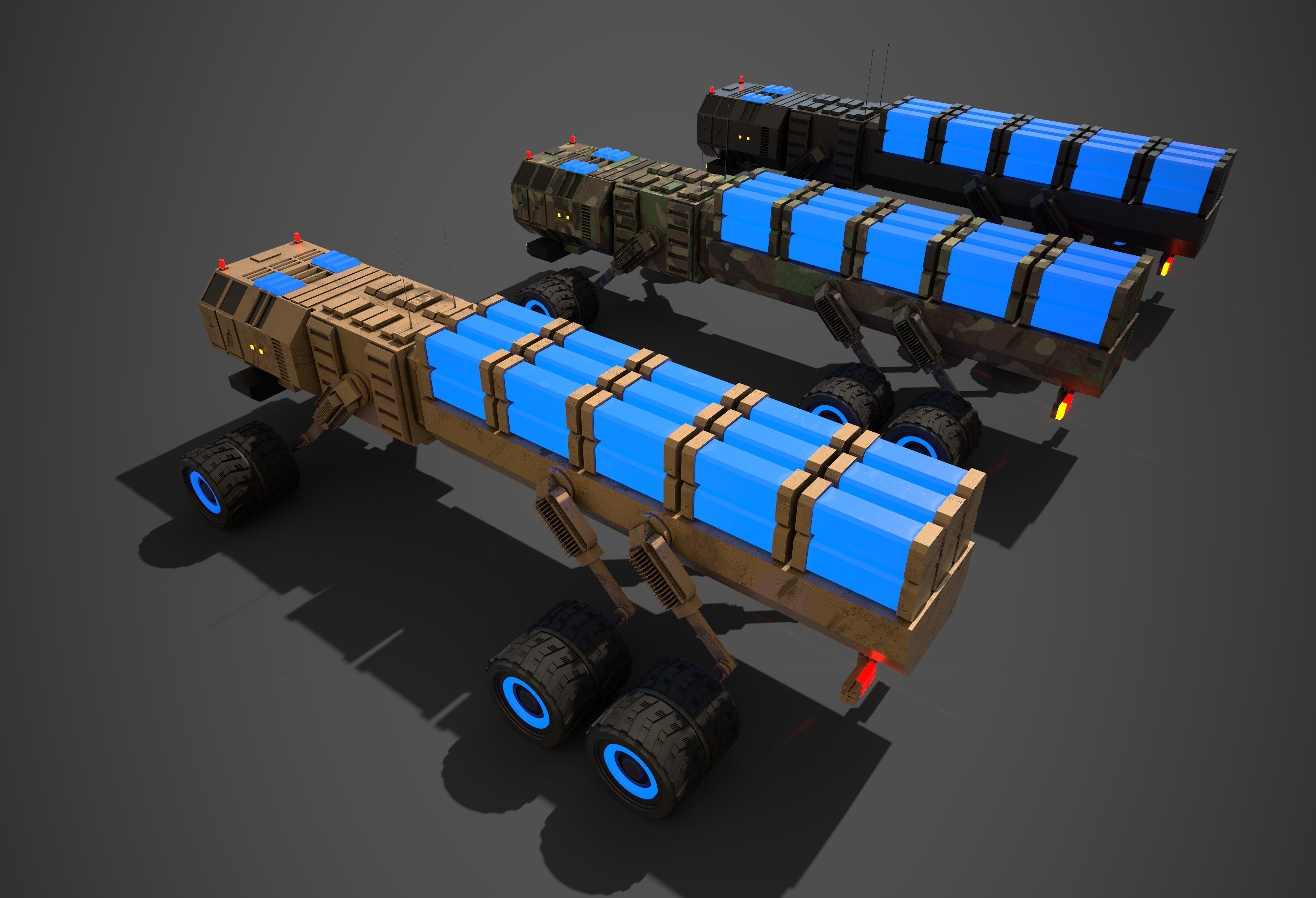 Rover Six Low-poly 3D model_3