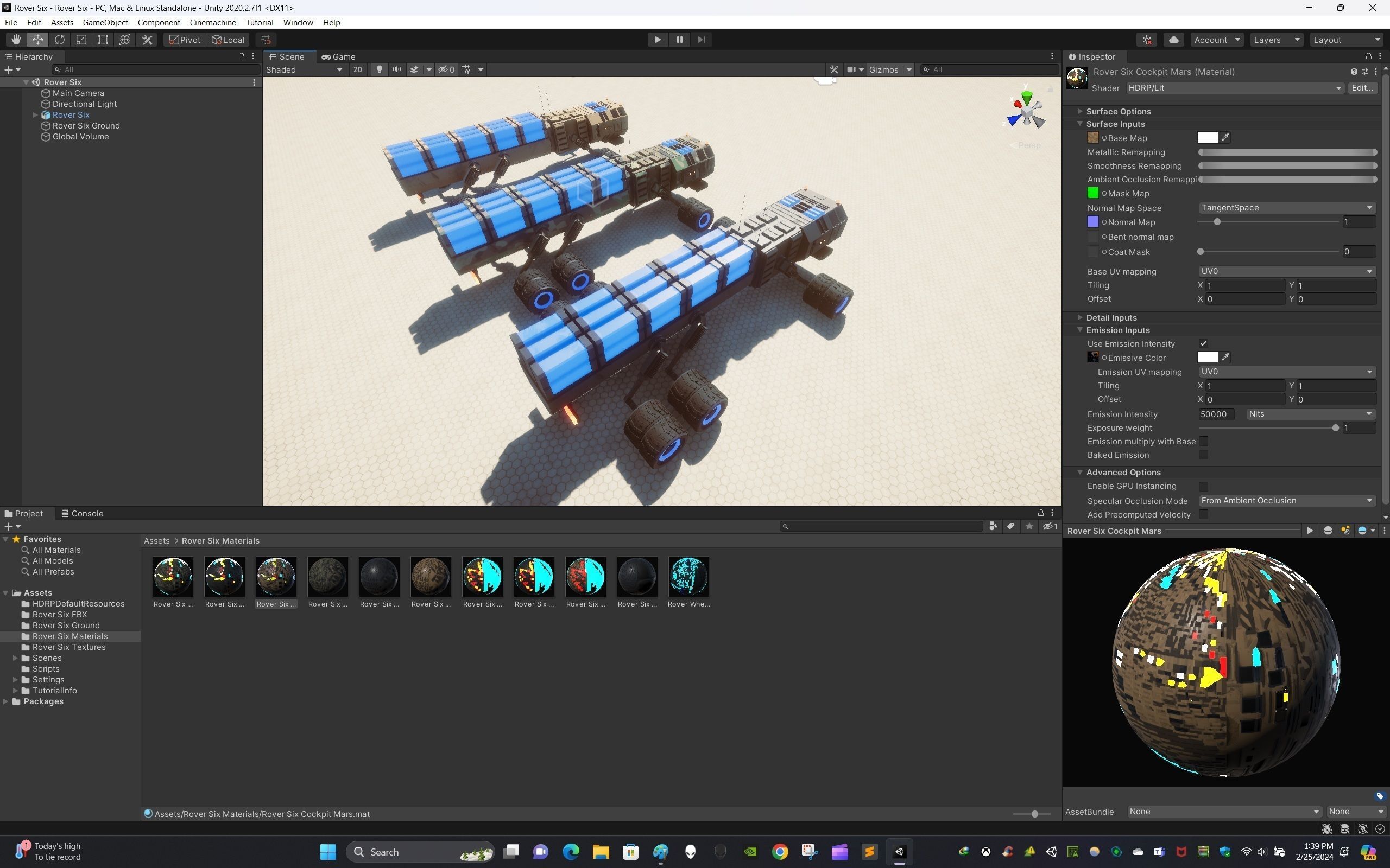 Rover Six Low-poly 3D model_13