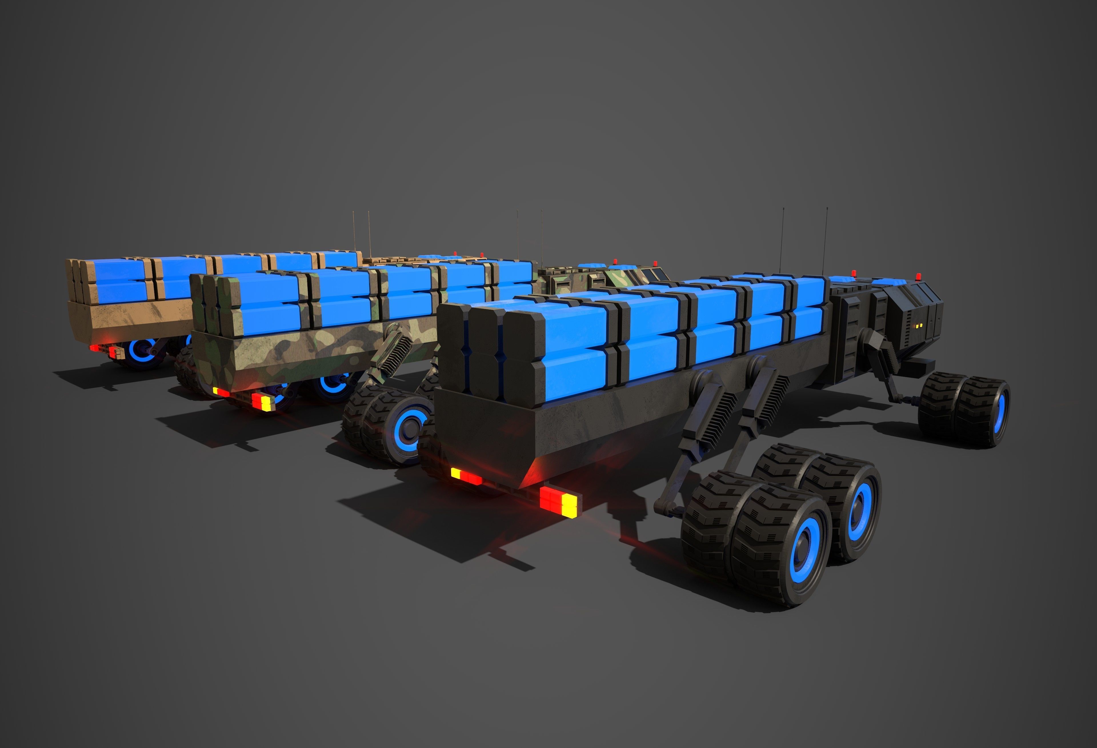 Rover Six Low-poly 3D model_5