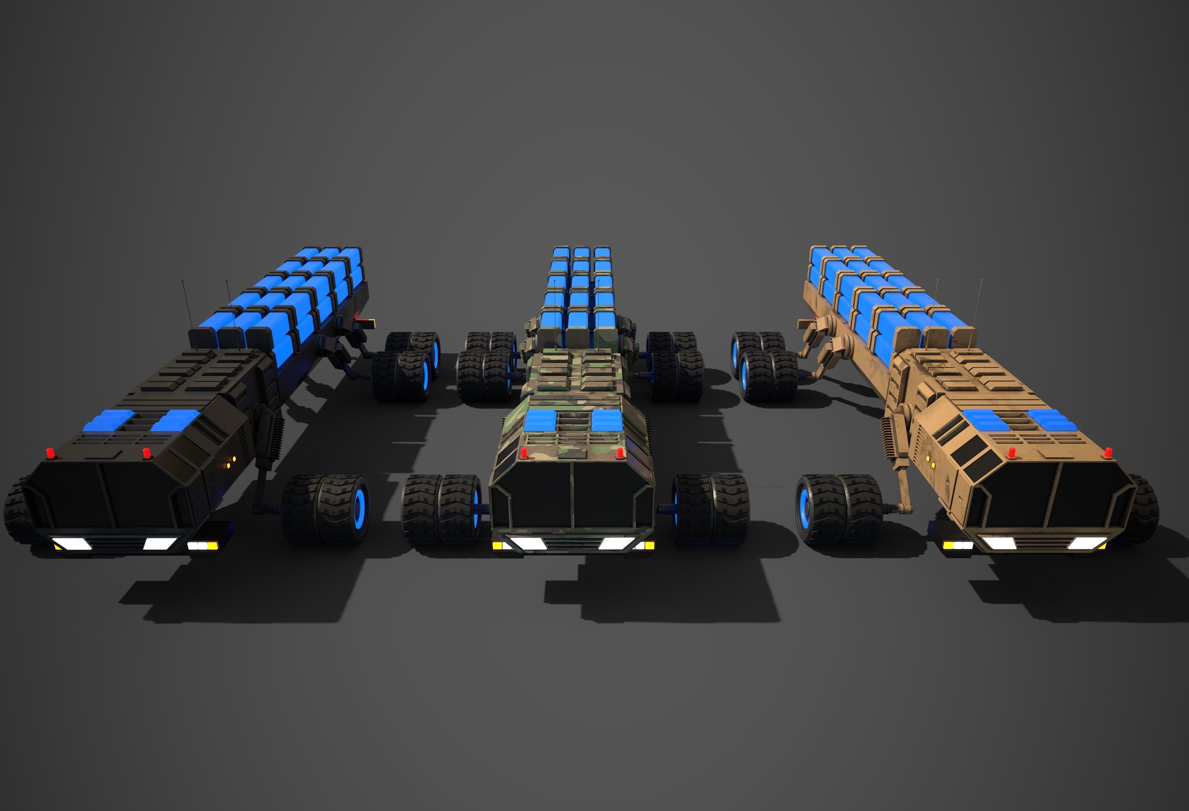 Rover Six Low-poly 3D model_9