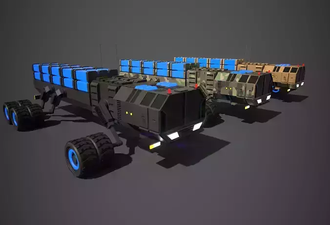 Rover Six Low-poly 3D model