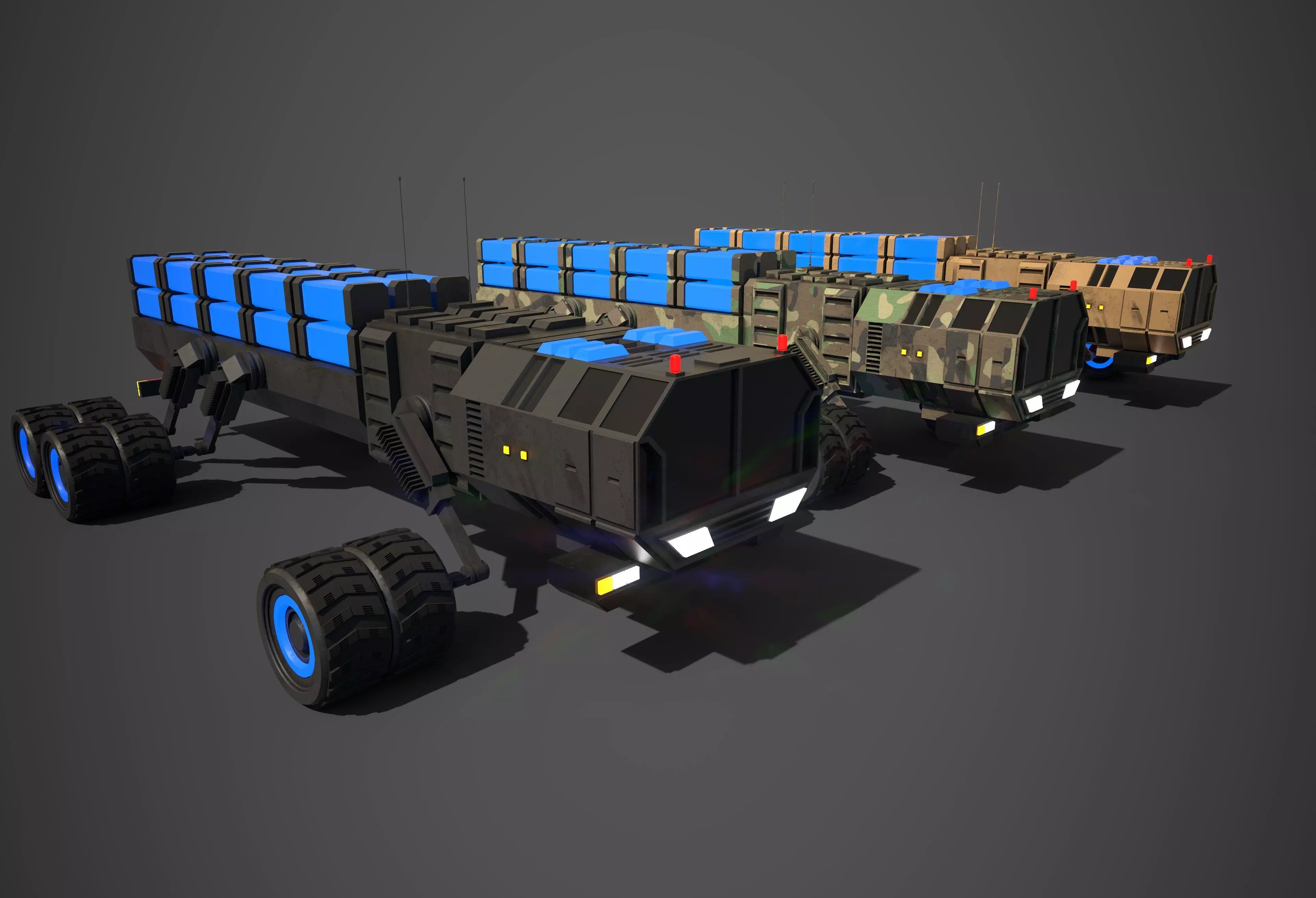 Rover Six Low-poly 3D model_0