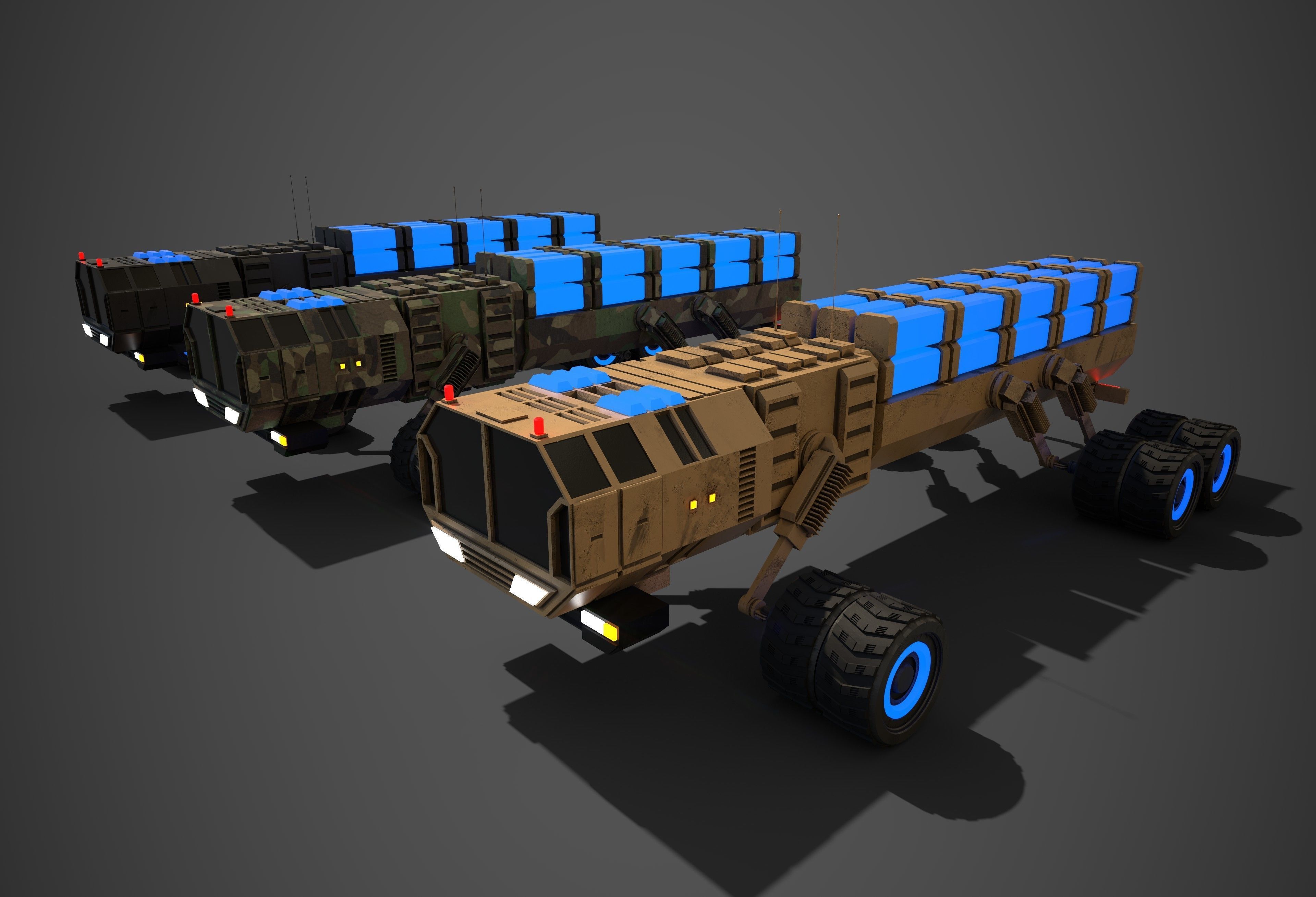 Rover Six Low-poly 3D model_6