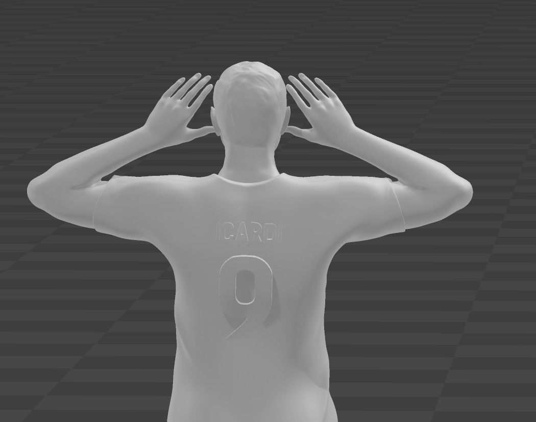 Mauro Icardi 3D Model 3D print model_3
