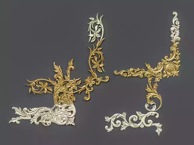 Classic carvings moldings and gypsum cornice 88