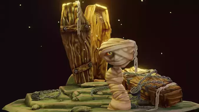 the mummy  3D print model