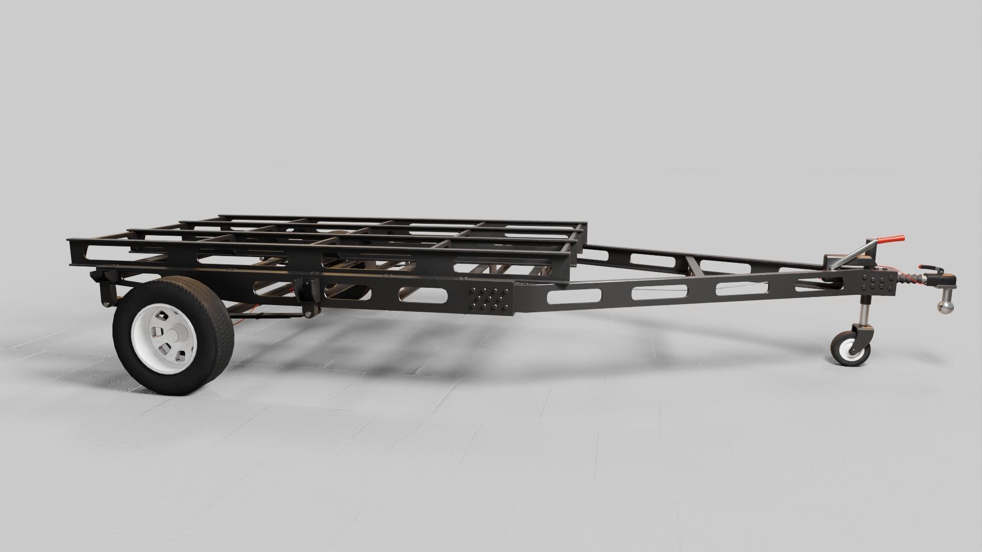 PBR-2 Towing the food truck Low-poly 3D model_13