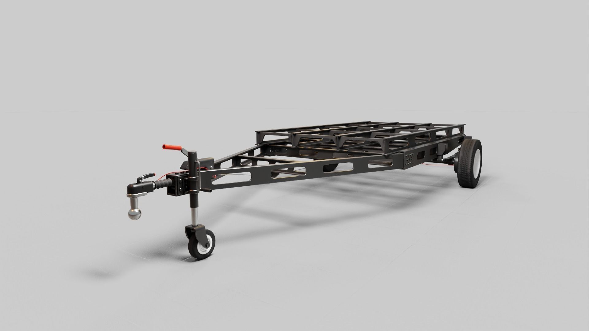 PBR-2 Towing the food truck Low-poly 3D model_10