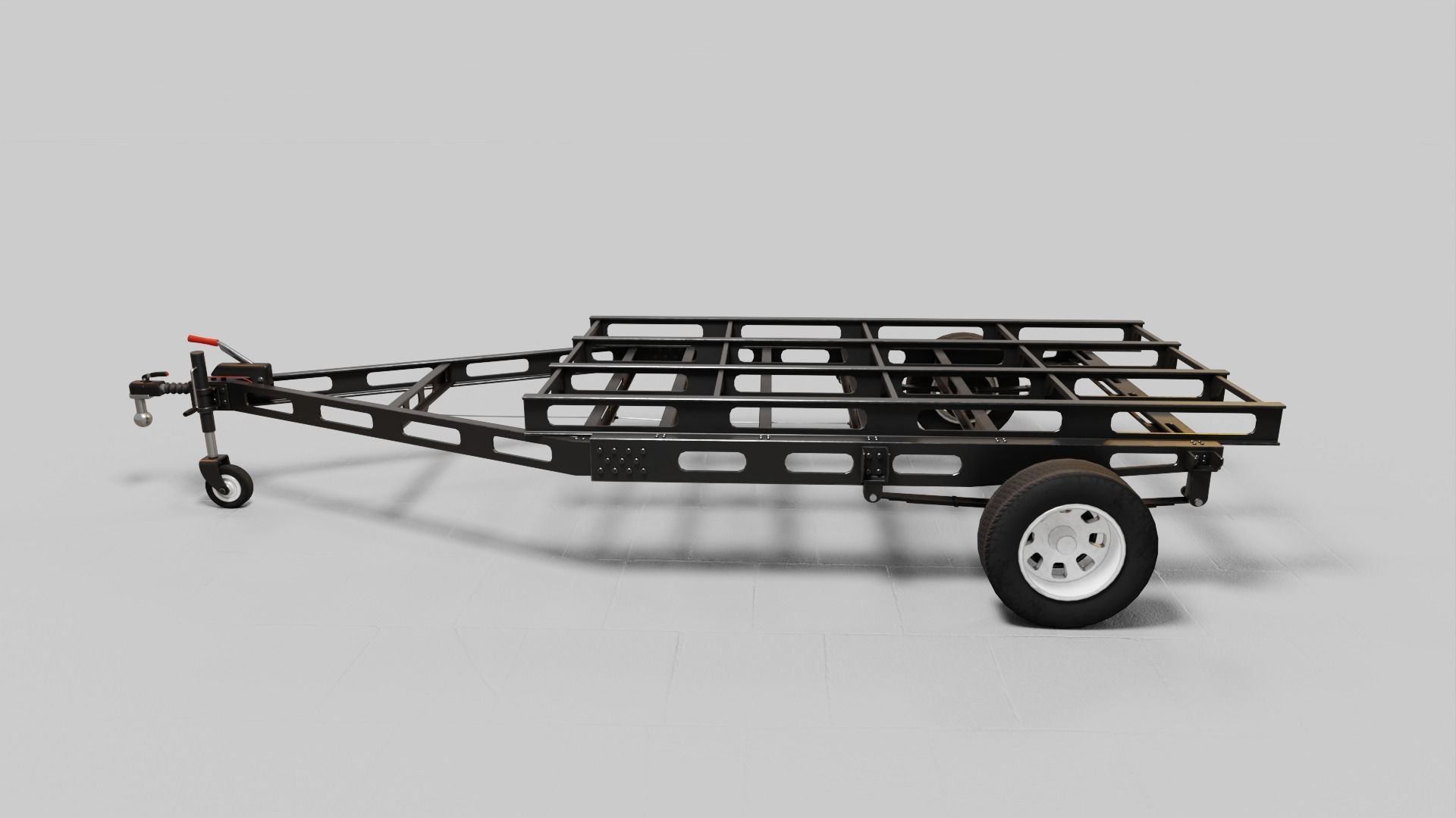 PBR-2 Towing the food truck Low-poly 3D model_9