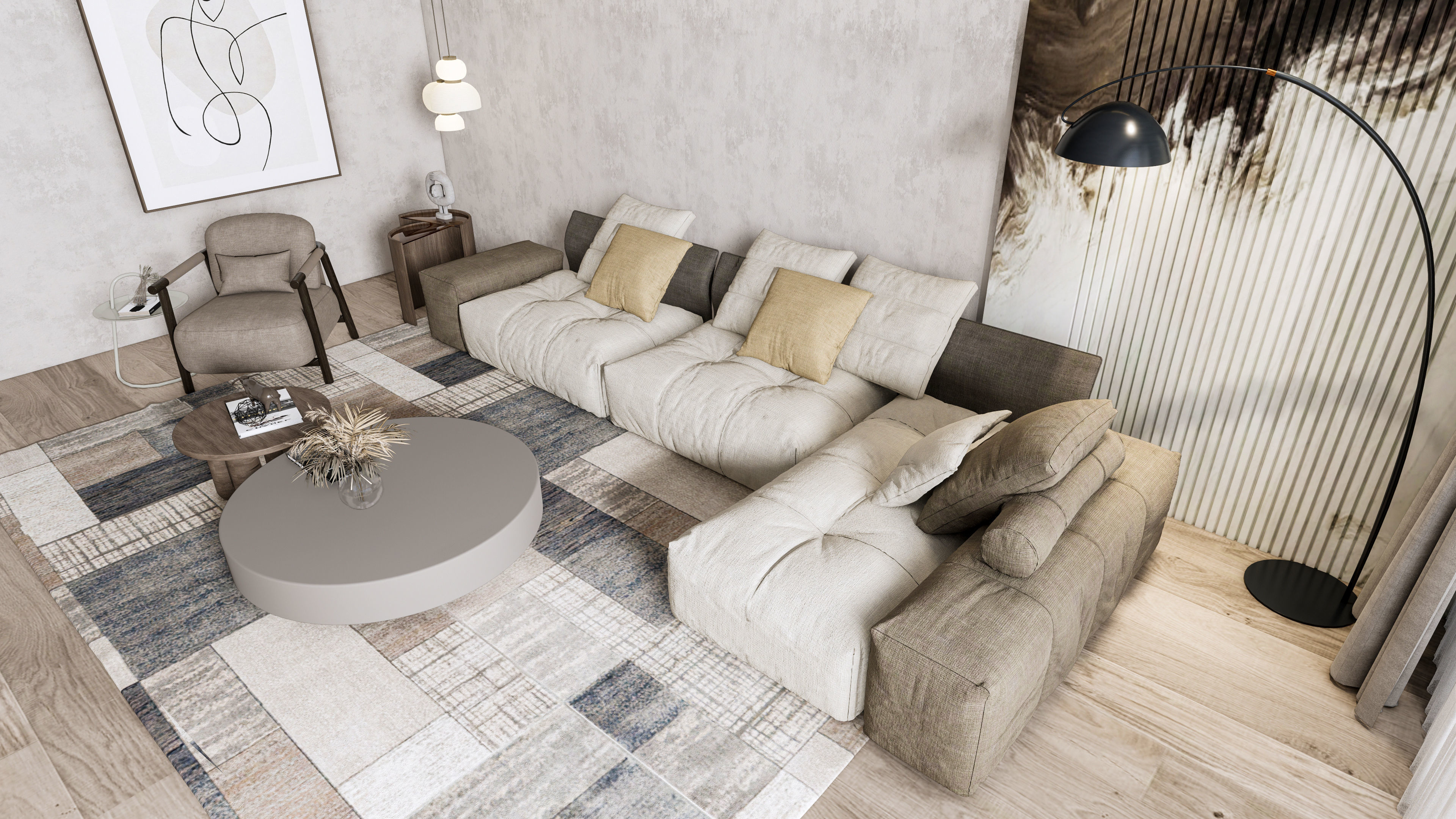 Living  25 3D model_16