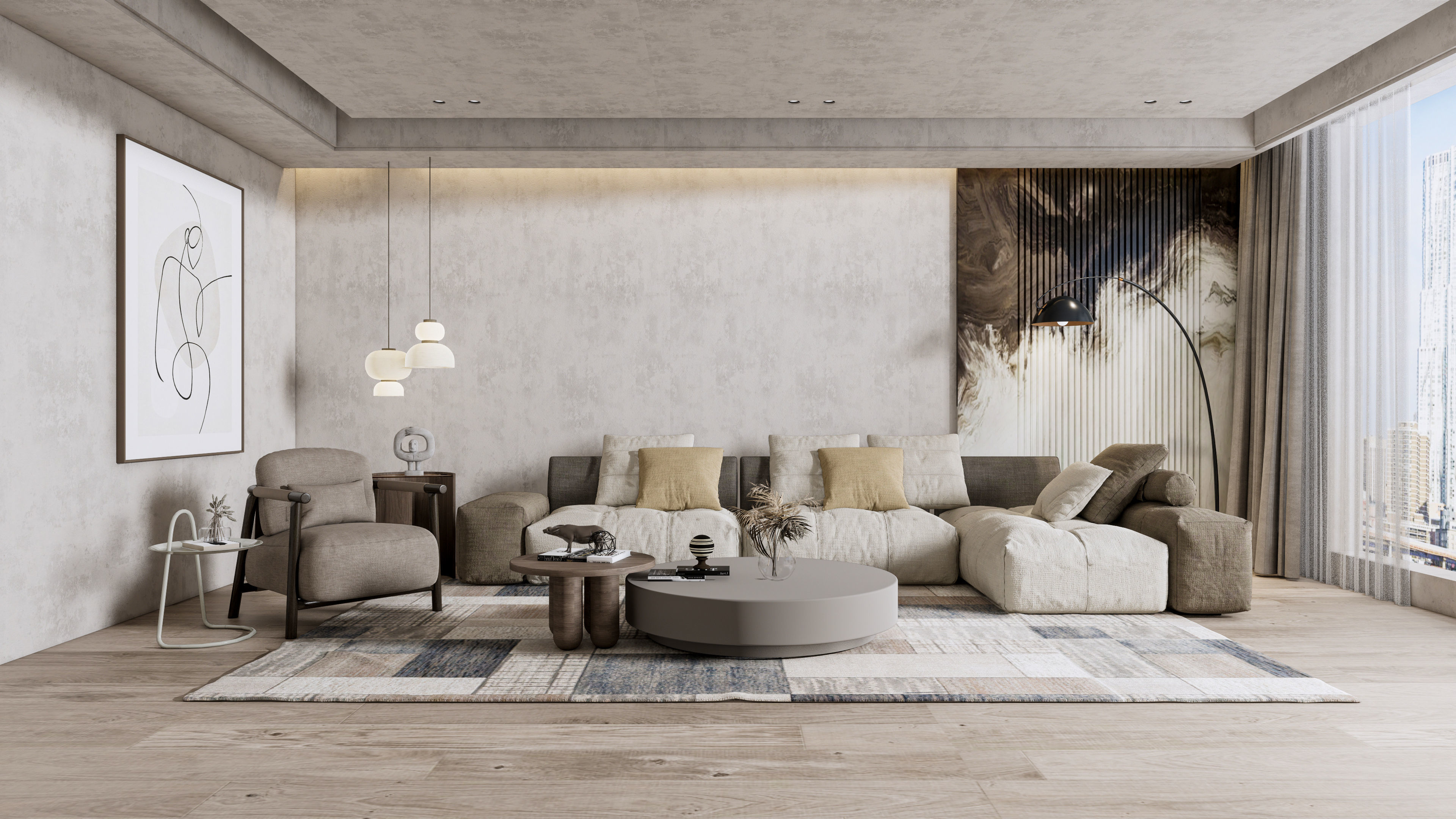 Living  25 3D model_1