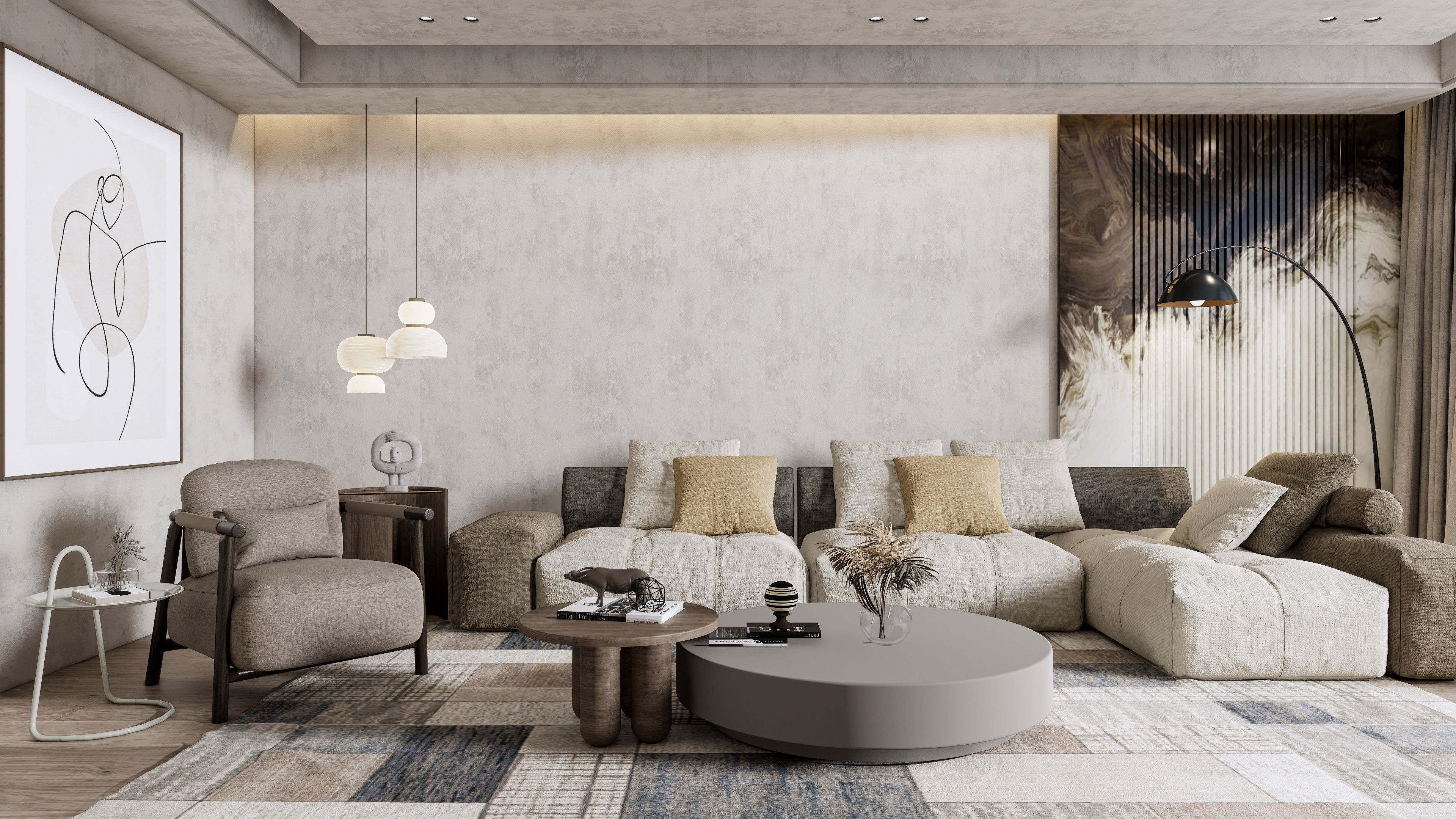 Living  25 3D model_4