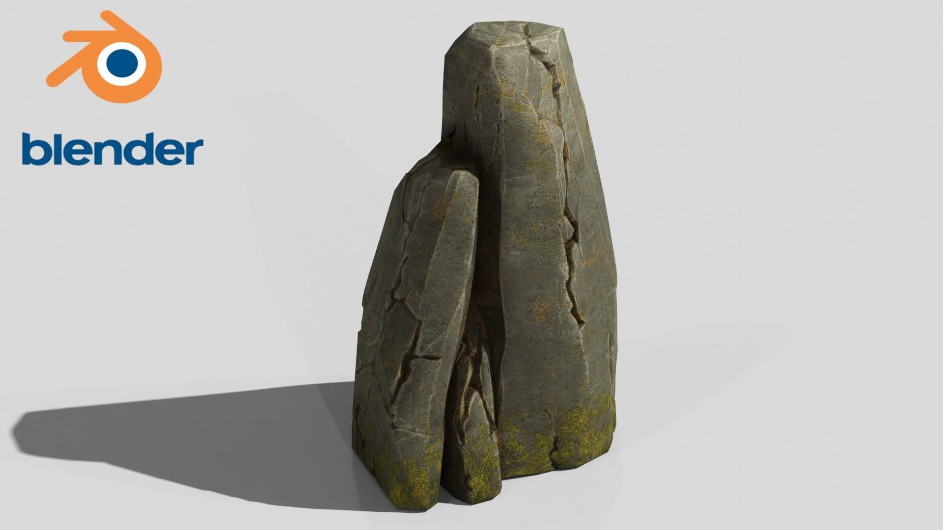 Stone v3 Low-poly 3D model_3