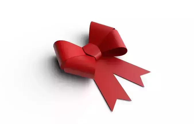 Gift Bow M02 Low-poly 3D model