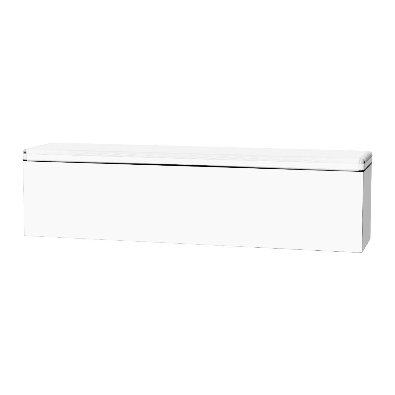 CATCH-ALL STORAGE BENCH LARGE FAUX MOHAIR 3D model_1