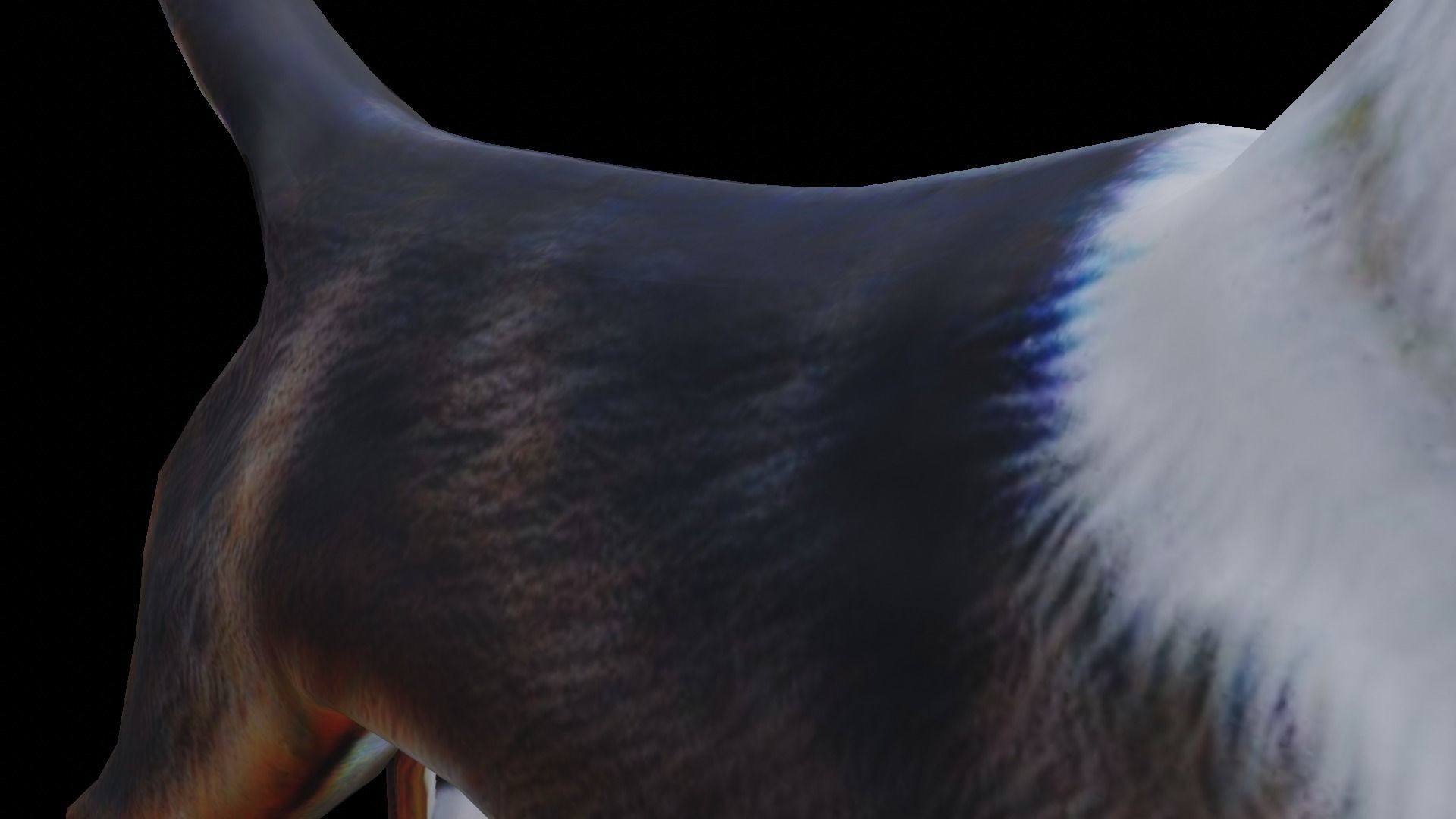 Low-poly dog Low-poly 3D model_7