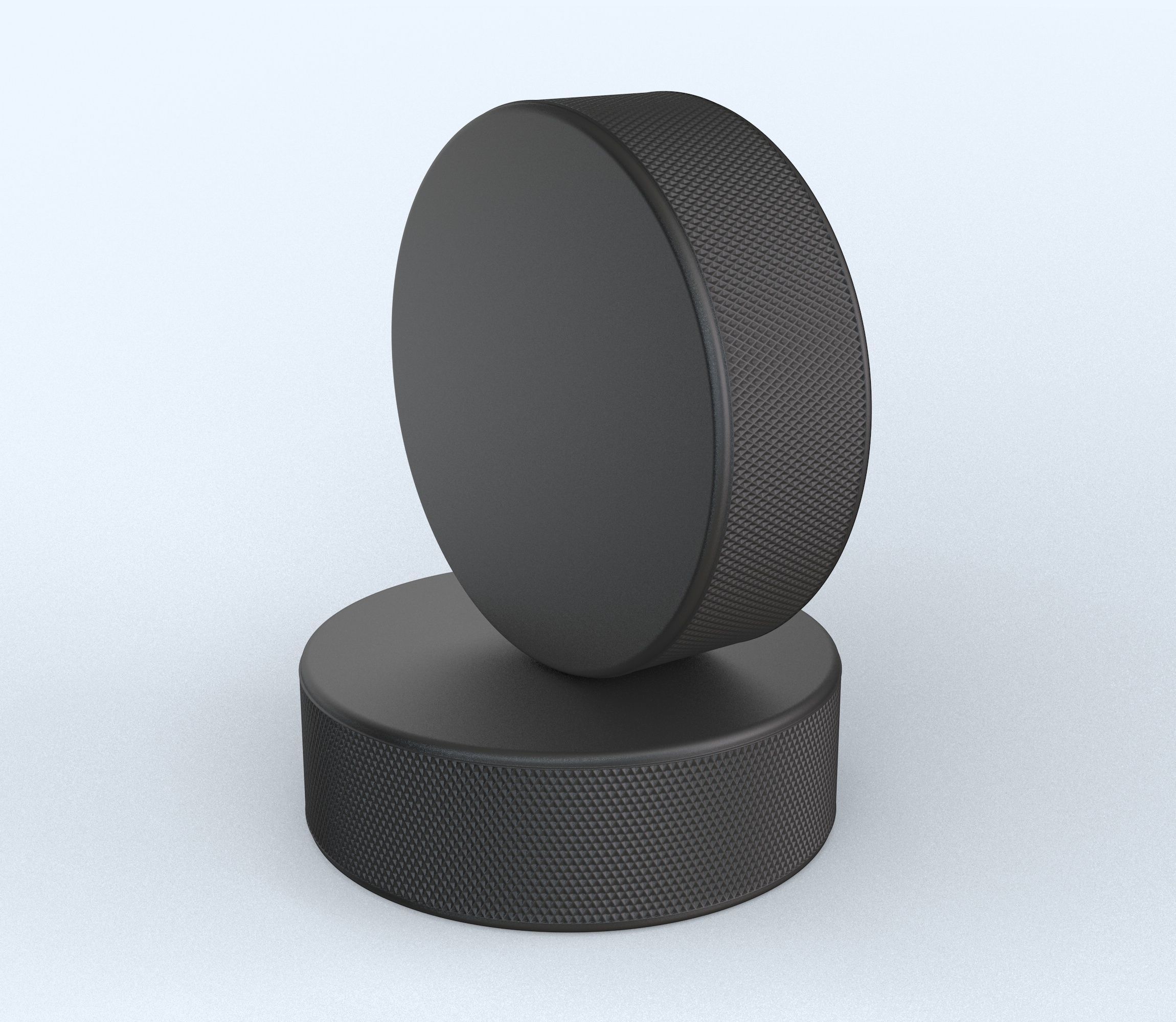 Hockey Puck 3D model_4