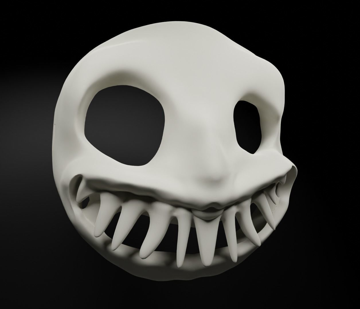 Buckshot Roulette Costume Face Mask 3D print model_1