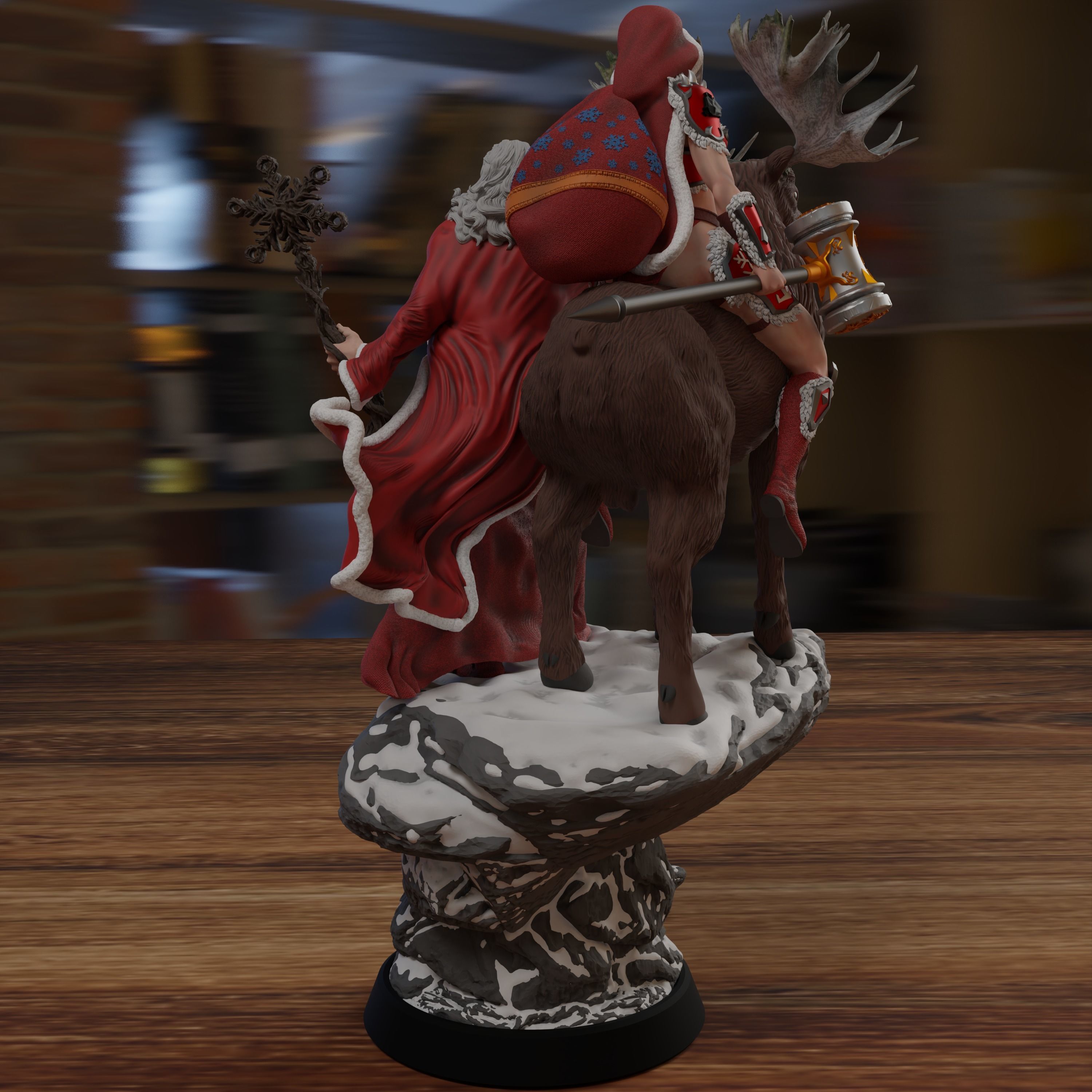 Santa and Mistress Claus - 3D printing Model 3D print model_6