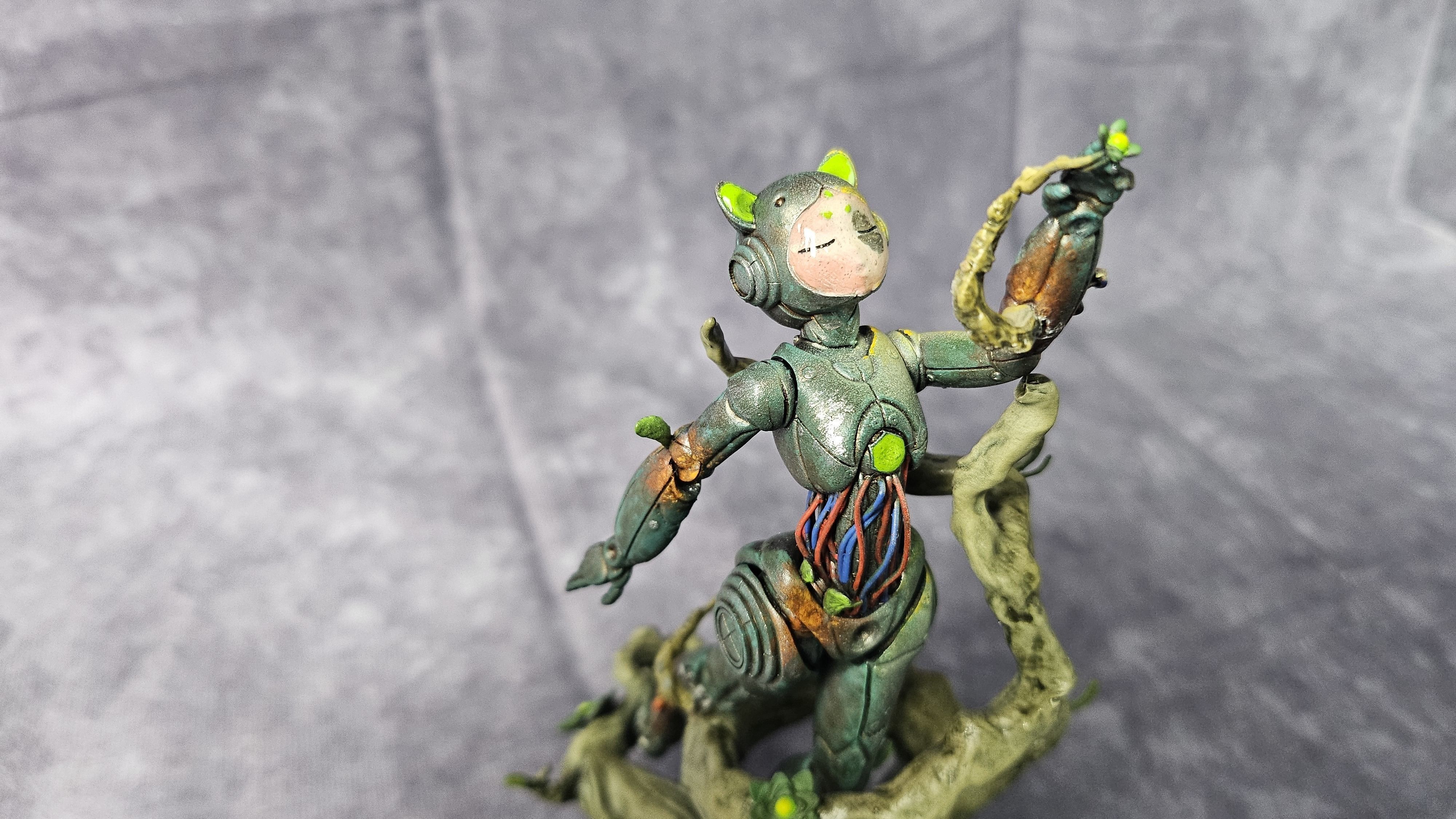 Figurine Robot 7e figurine dans la collection des mini creatures 3D print model_6