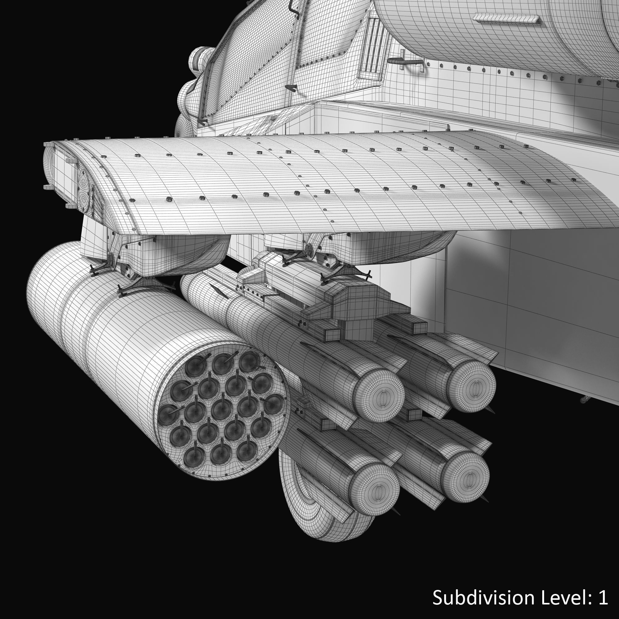 AH64E Apache Longbow Helicopter Gray Rigged Low-poly 3D model_64