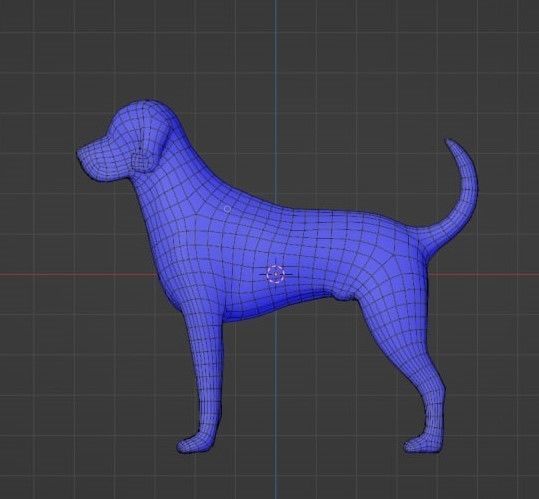 Low-poly Dog Low-poly 3D model_15