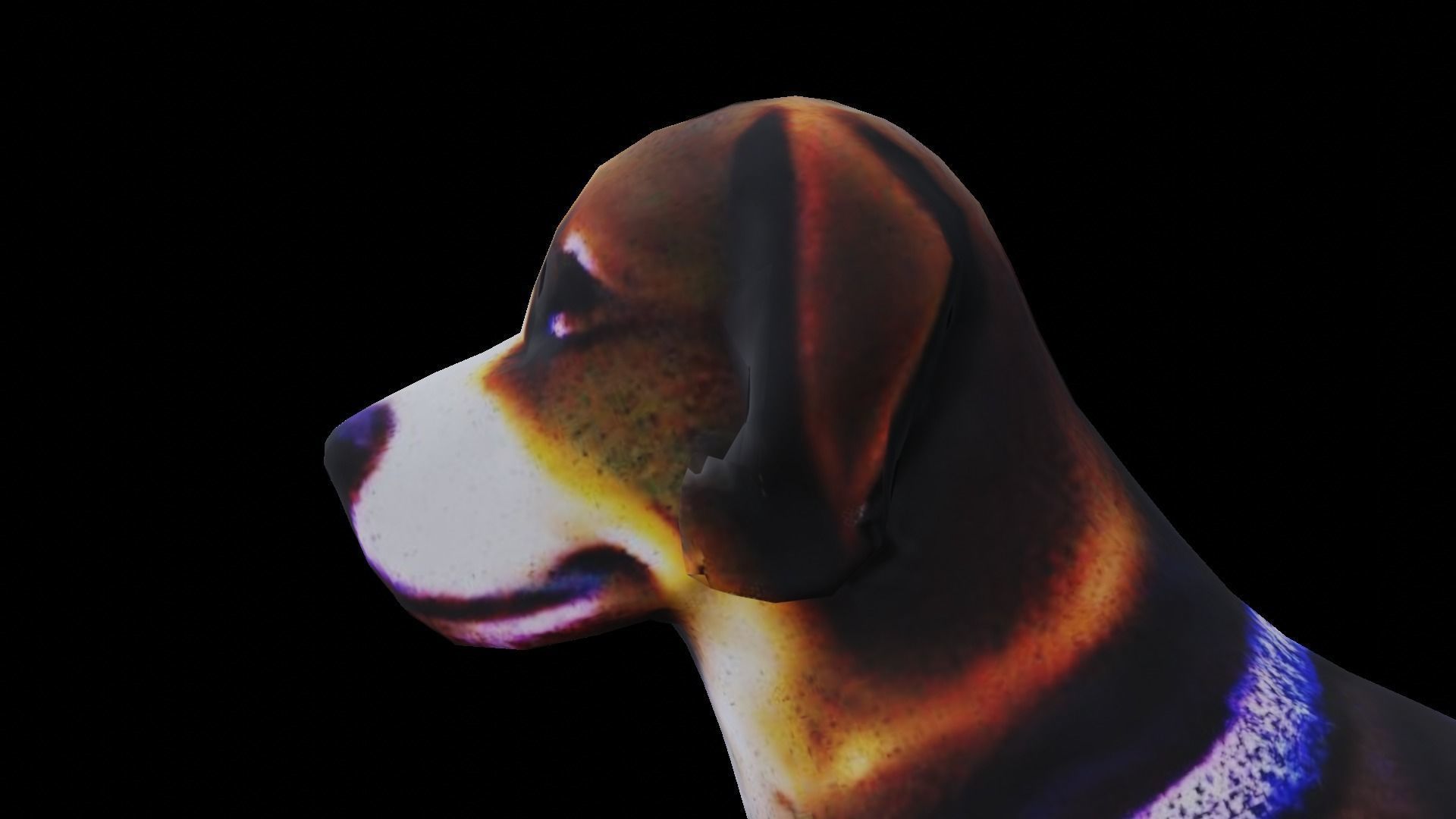 Low-poly Dog Low-poly 3D model_9