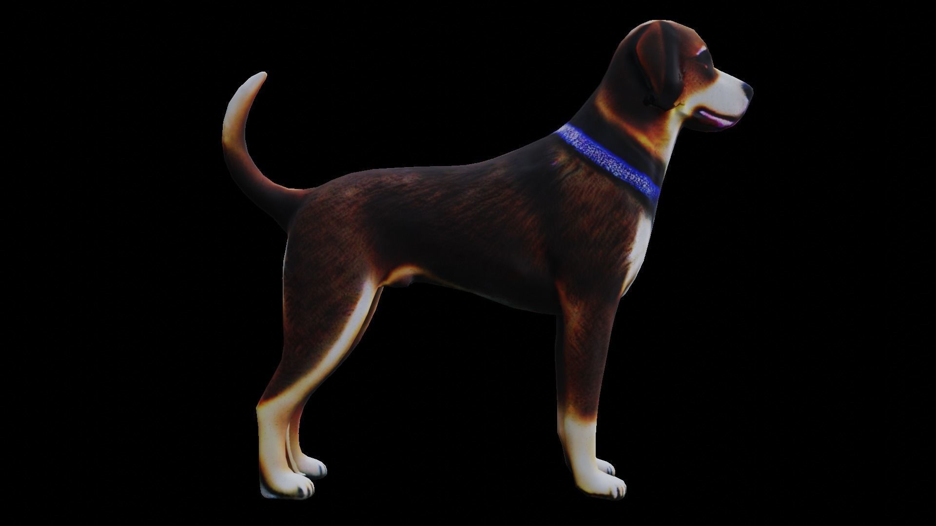 Low-poly Dog Low-poly 3D model_3