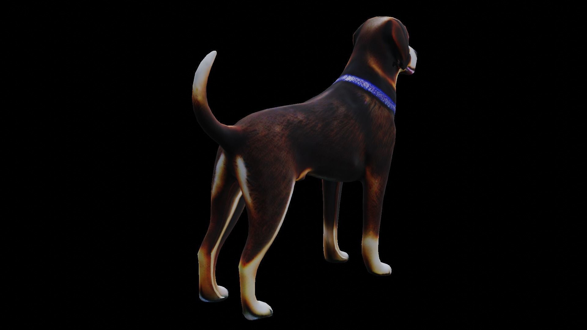Low-poly Dog Low-poly 3D model_4