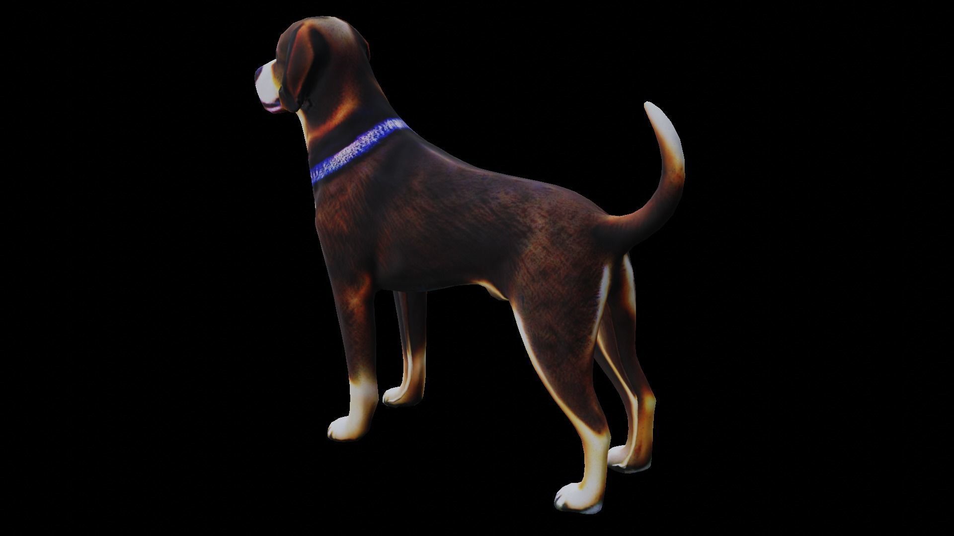 Low-poly Dog Low-poly 3D model_6