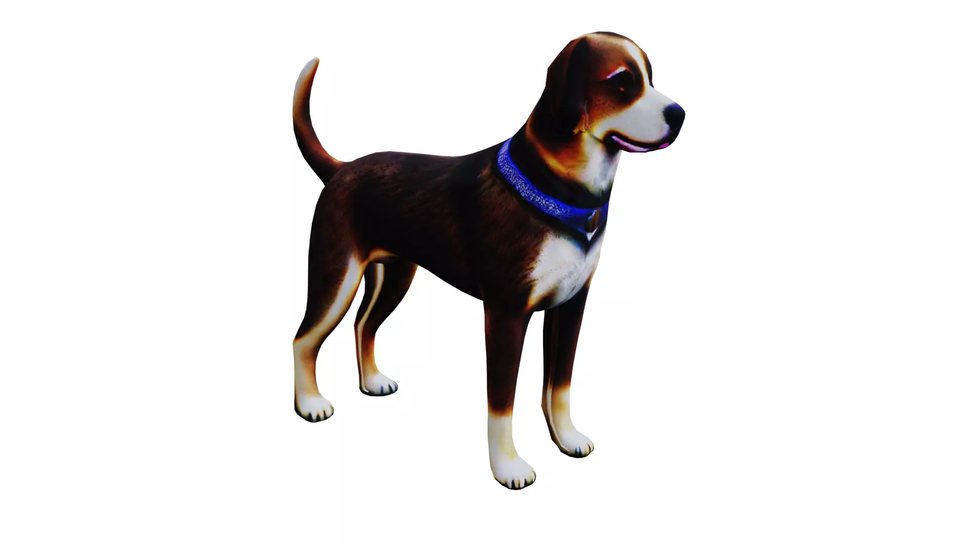 Low-poly Dog Low-poly 3D model_0