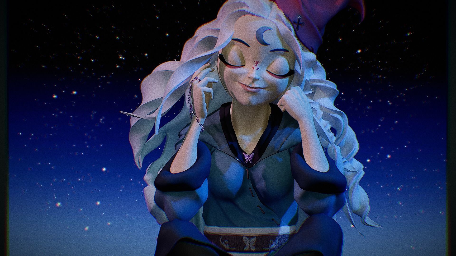 Figurine sorciere 3D print model_4