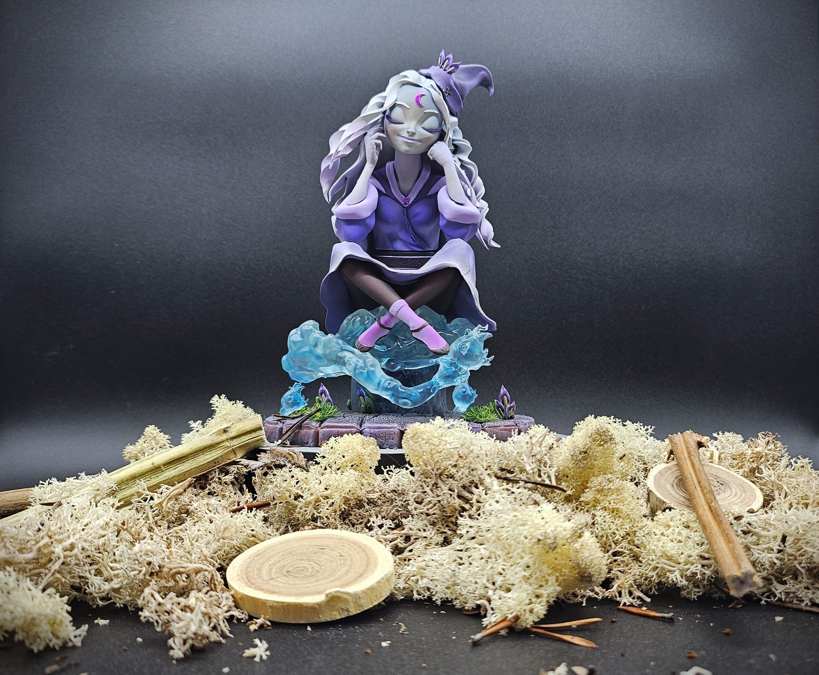 Figurine sorciere 3D print model_2