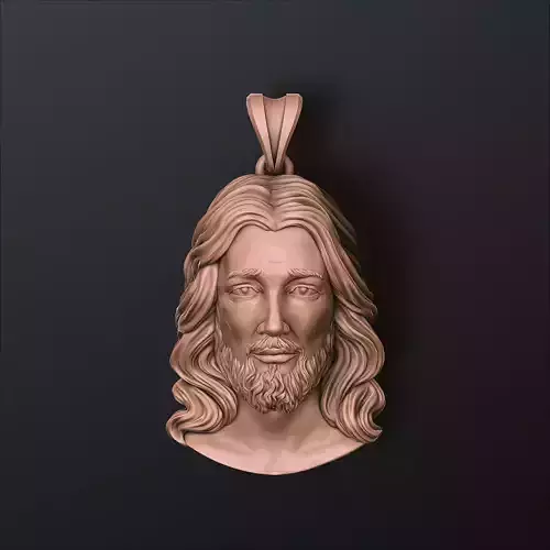 Jesus Christ Head Pendant v2