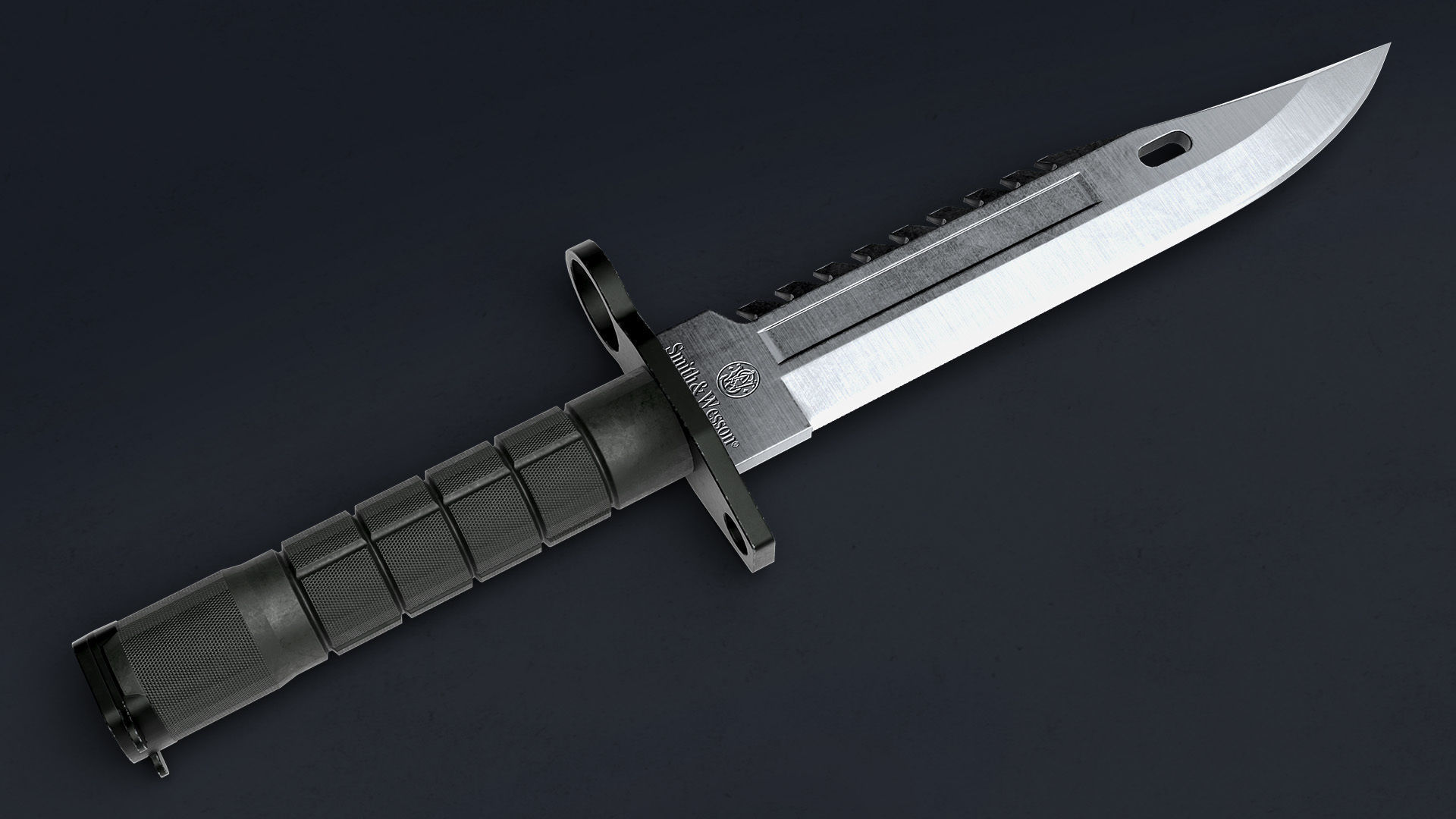 M9 Bayonet Knife  Low-poly 3D model_9