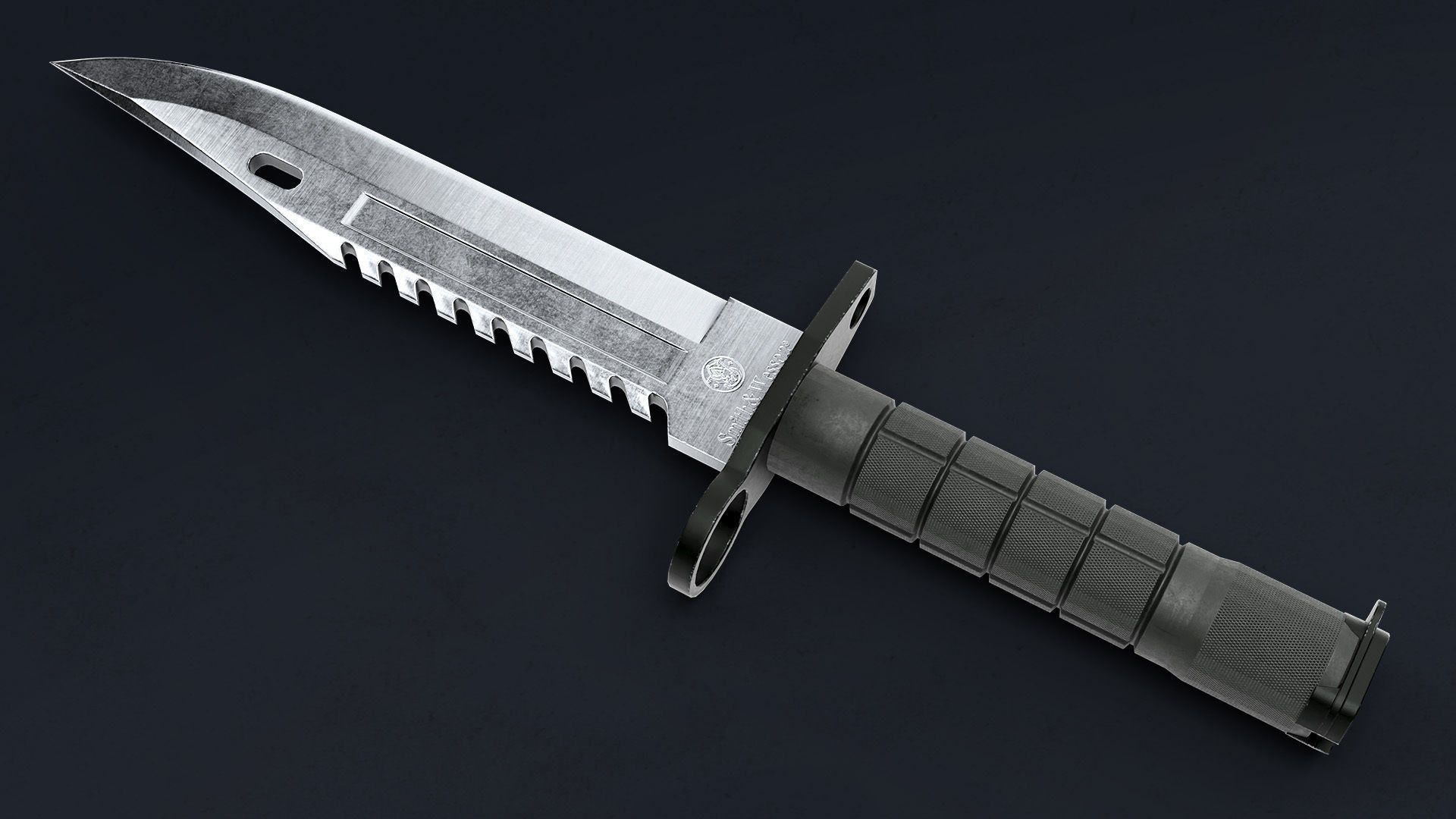 M9 Bayonet Knife  Low-poly 3D model_10