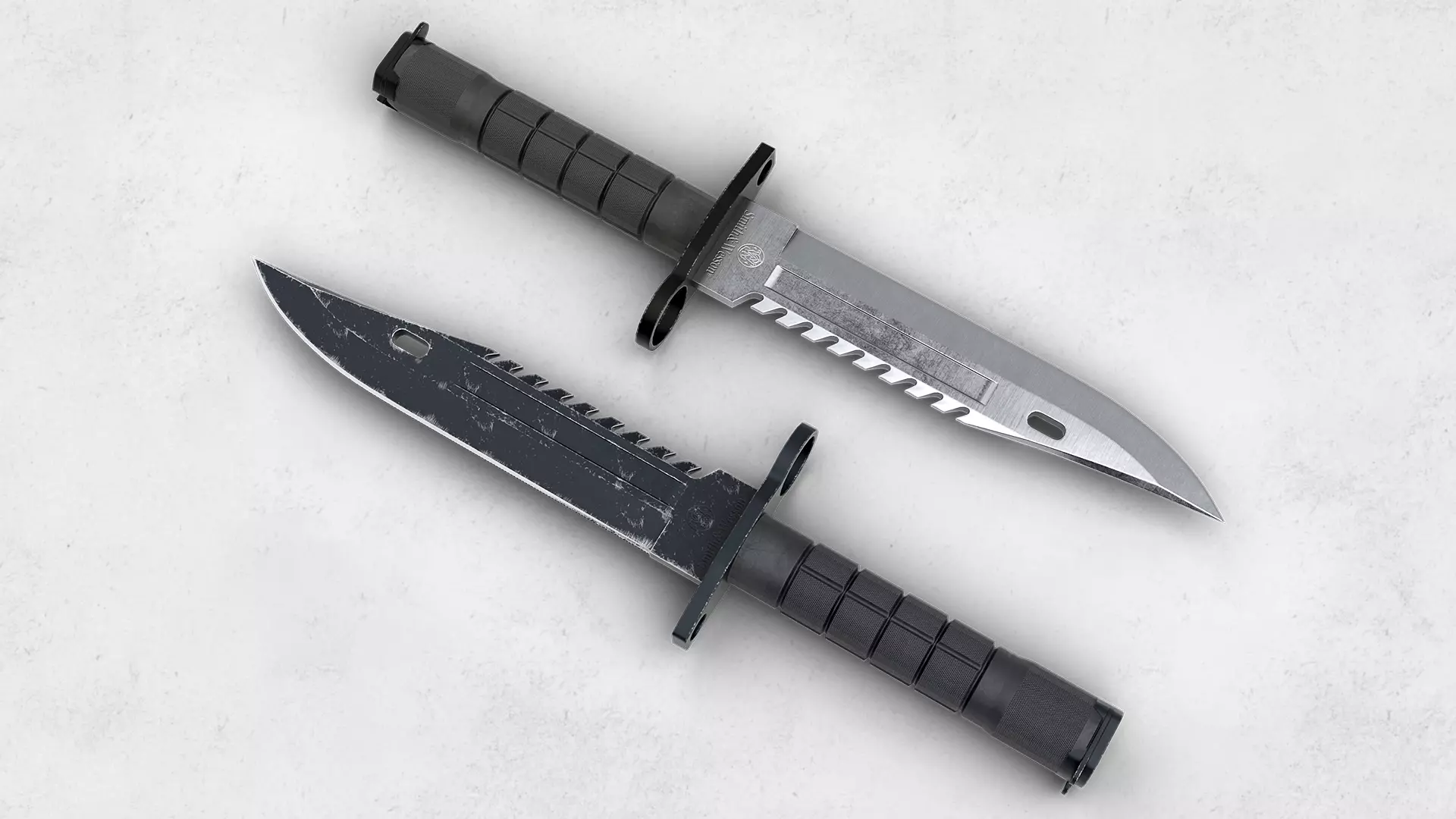 M9 Bayonet Knife  Low-poly 3D model_0