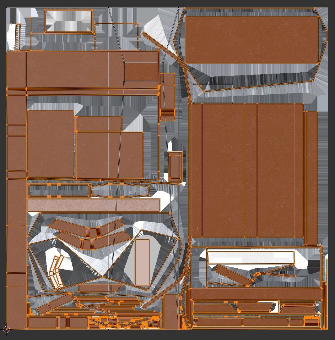 Car Exposition Underground Tunnel Showroom for render racing car Low-poly 3D model_12