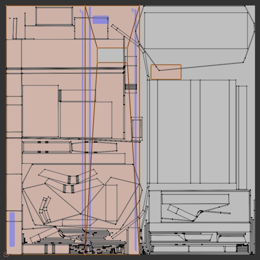 Car Exposition Underground Tunnel Showroom for render racing car Low-poly 3D model_13