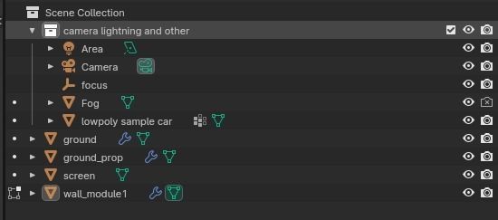 Car Exposition Underground Tunnel Showroom for render racing car Low-poly 3D model_15