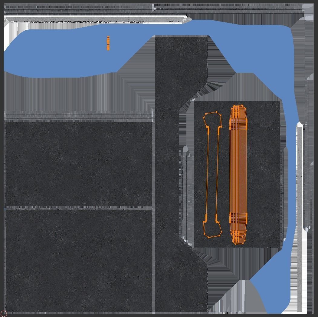 Car Exposition Underground Tunnel Showroom for render racing car Low-poly 3D model_14