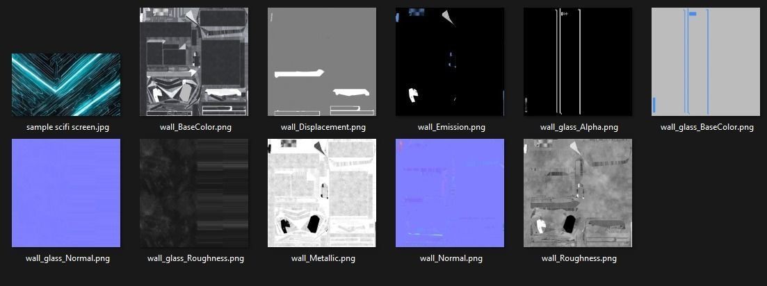 Car Exposition Underground Tunnel Showroom for render racing car Low-poly 3D model_10