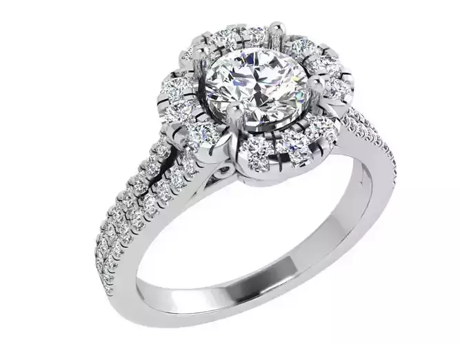 Round Halo Ring 3526