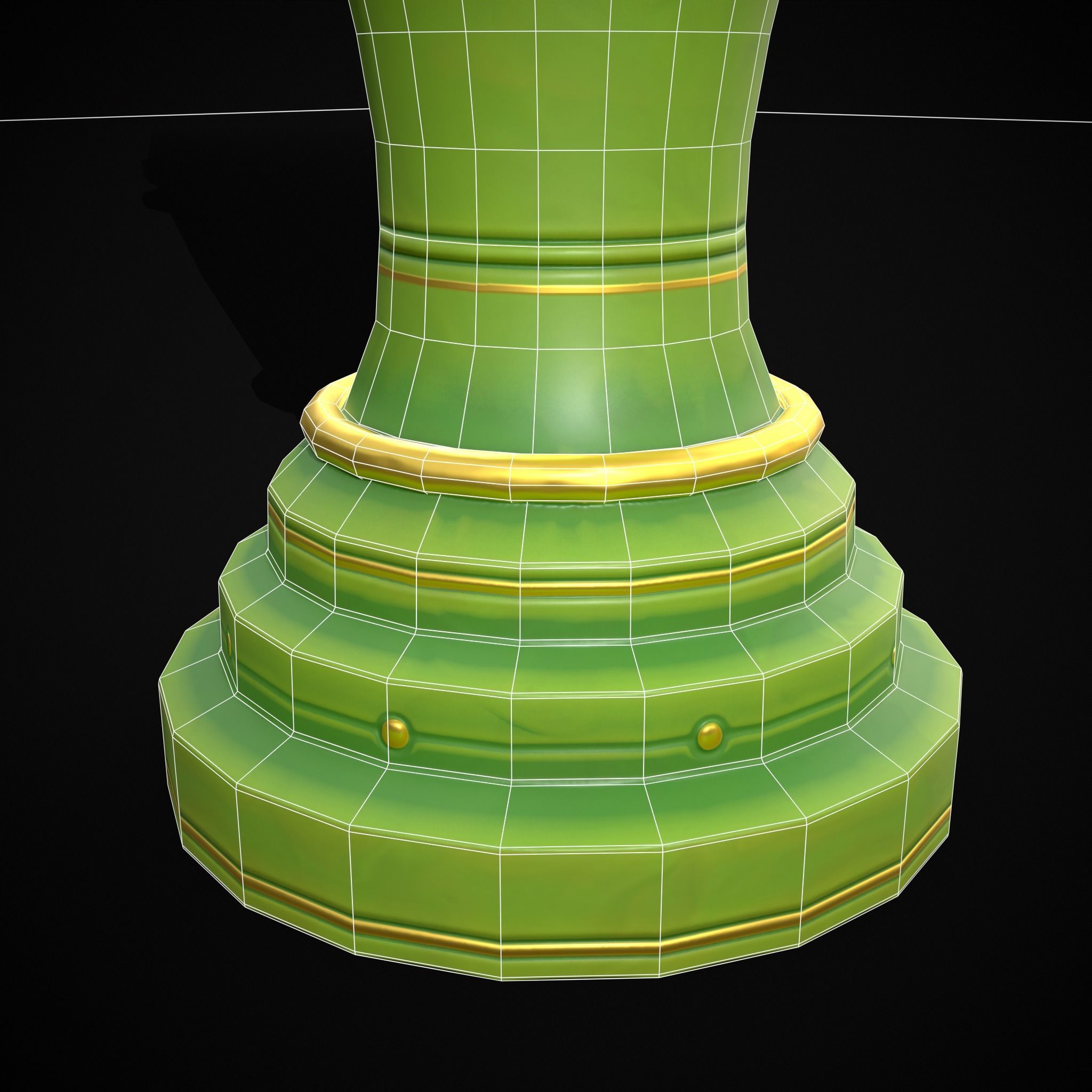 St Patricks Day Beer Mug Low-poly 3D model_16