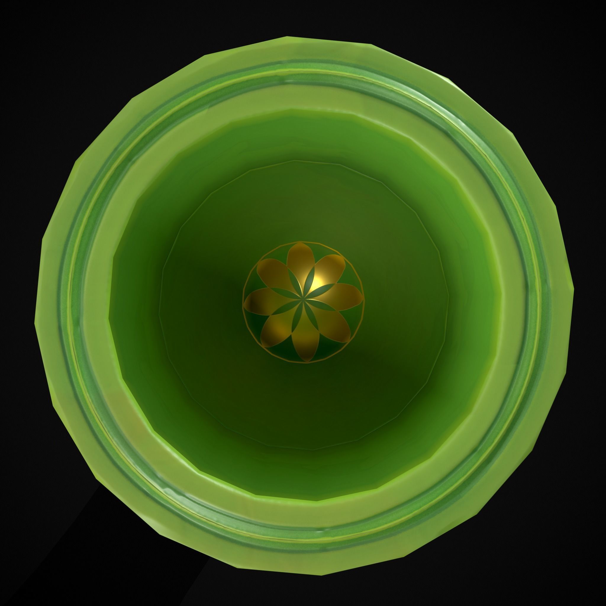 St Patricks Day Beer Mug Low-poly 3D model_9