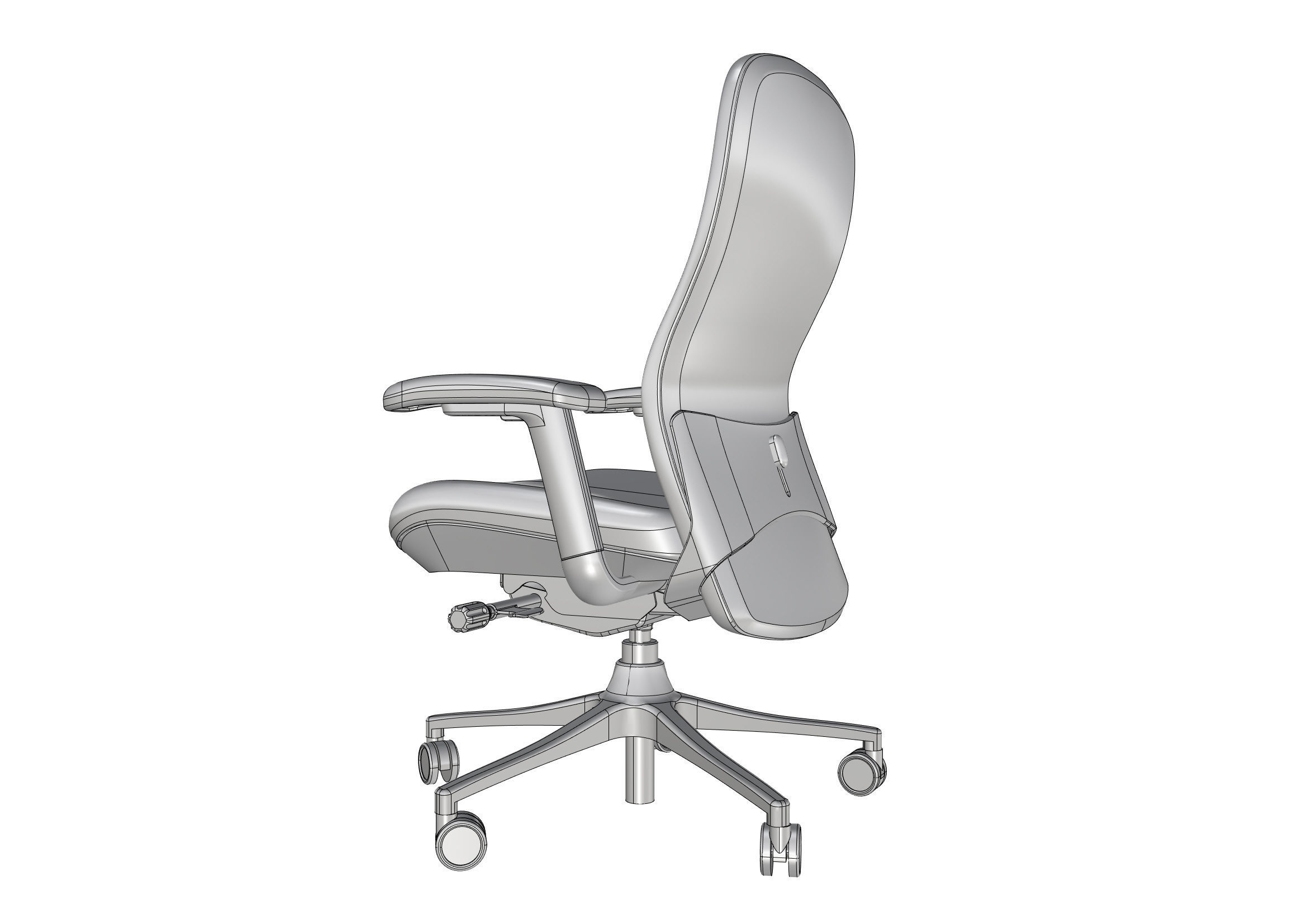 Ergonomic chair  3D model_5